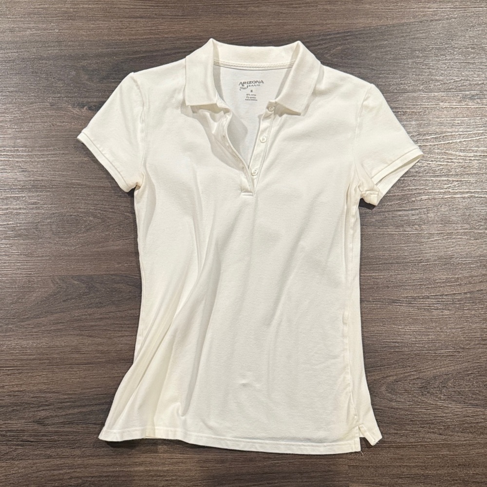 Arizona Women's White Button Down Shirt